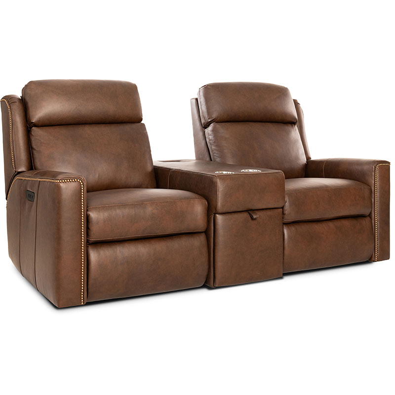 M101 Motorized Reclining Sectional - Leather