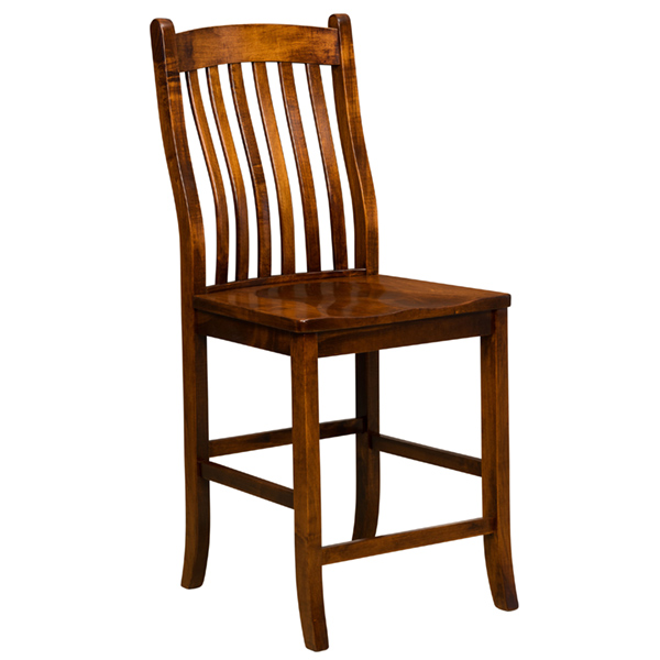 Amish Hardwood Library Step Stool Chair