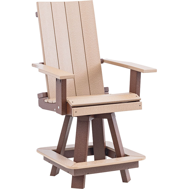 Modern Counter Height Swivel Chair - 24"H Seat