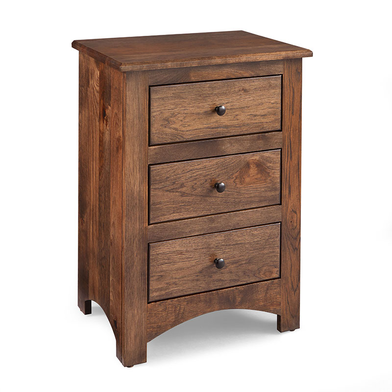 Troy 3 Drawer Nightstand
