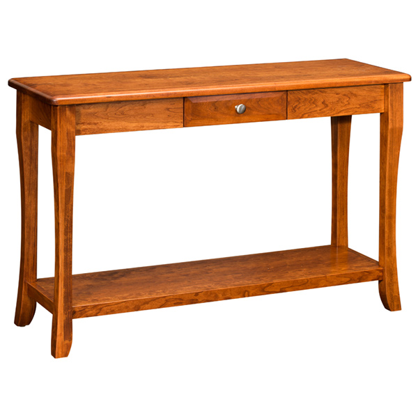 light oak console table