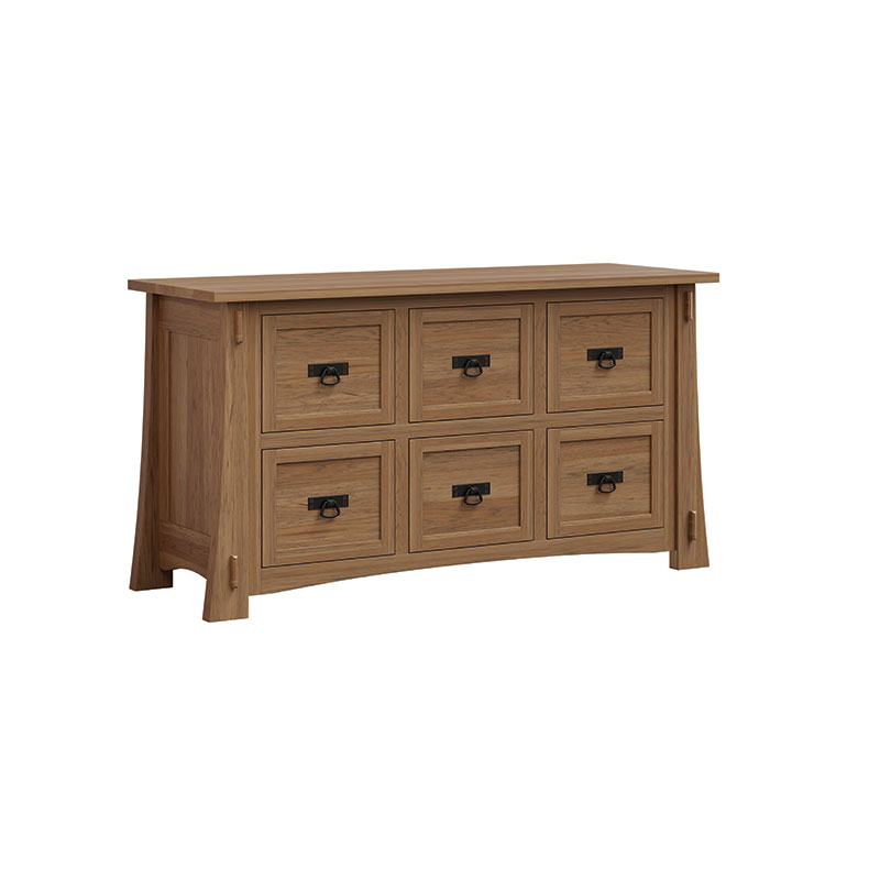 Modesto 58\" Credenza 6 File Drawers