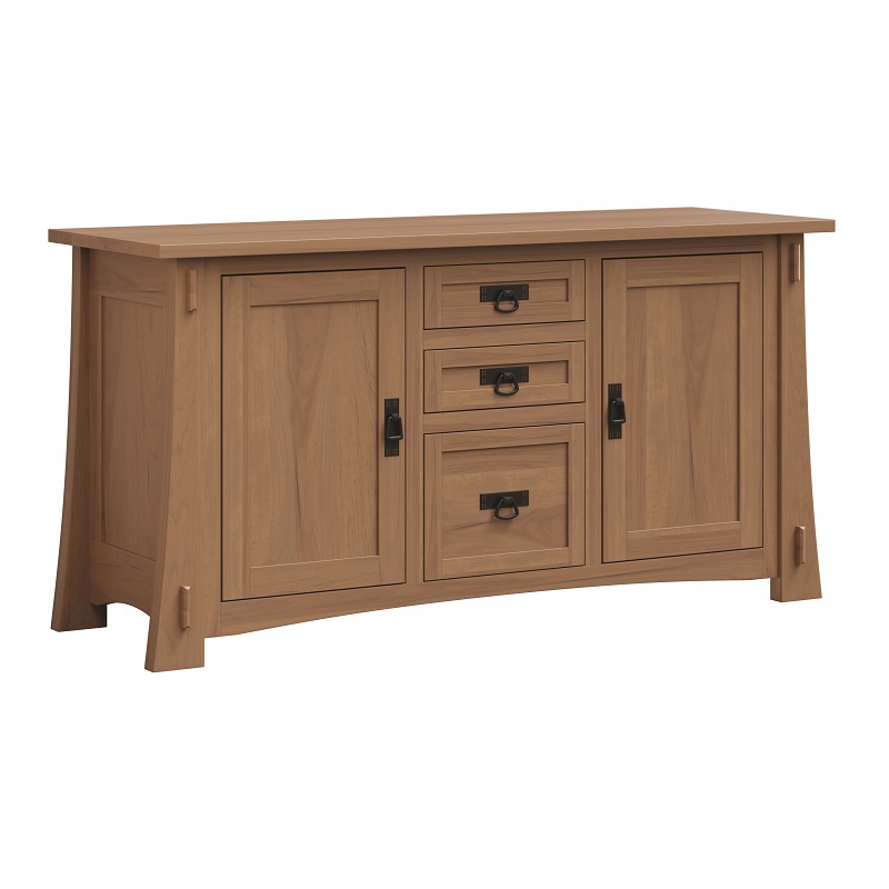 Modesto 60" Credenza 2 Door - 3 Drawer